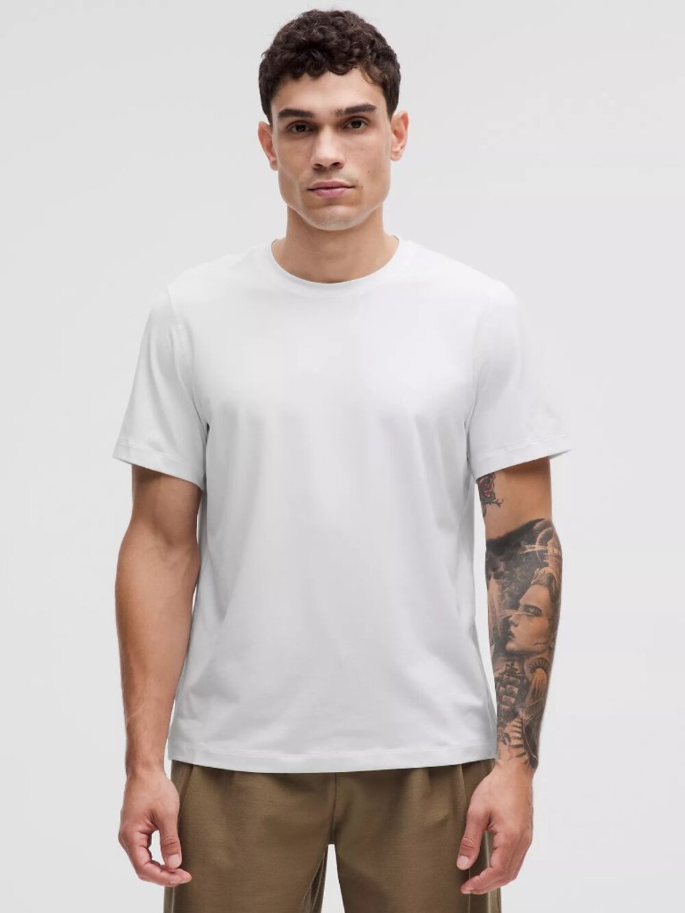 Soft Jersey Short-Sleeve Shirt - White